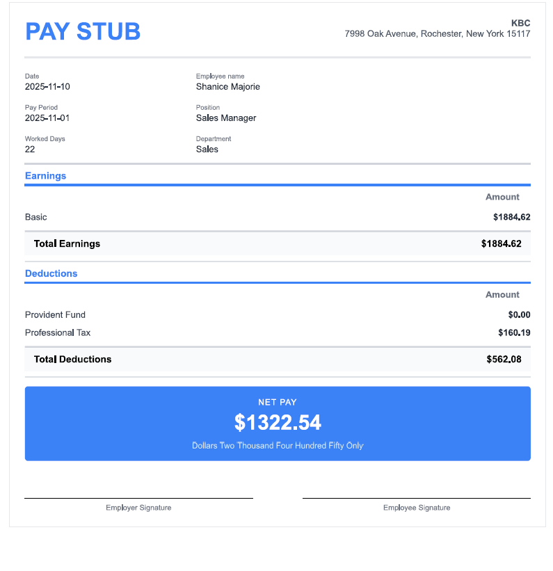 Classic Template Preview