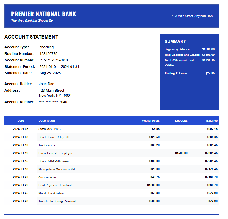 Digital Template Preview