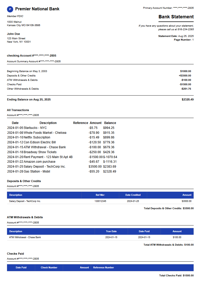 Modern Template Preview